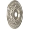 Ekena Millwork Baltimore PVC Ceiling Medallion (Canopies up to 7 3/4"), 22"OD x 3 1/2"ID x 1"P, Bright Coat Chrome CMP22BABCR - alternate 4